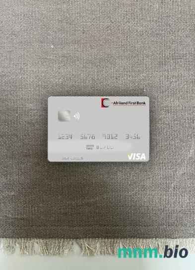 Sao Tome and Principe Afriland First bank visa obciążyć card wygląd fotograficzny skan PSD + zdjęcie